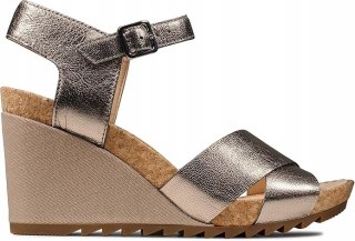 Clarks Sandały - Flex Sun 261504324 Stone R.40