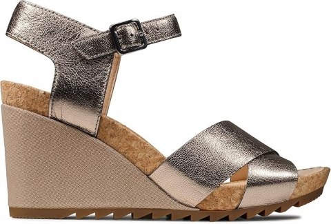 Clarks Sandały - Flex Sun 261504324 Stone R.40