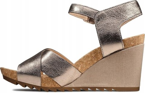 Clarks Sandały - Flex Sun 261504324 Stone R.40