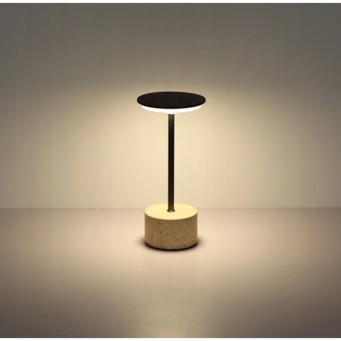 Globo Laurena lampa stołowa LED chrom, szary, 1-punktowy