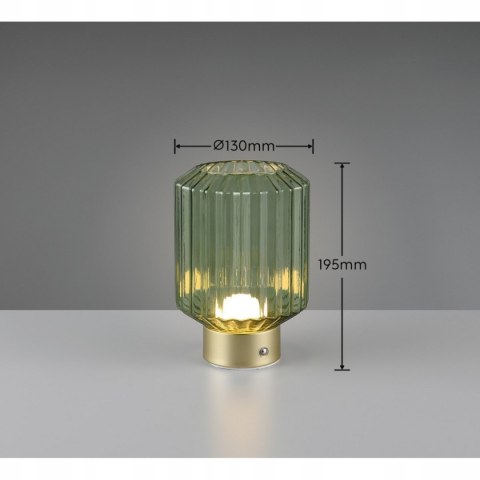 LAMPKA STOŁOWA BIURKOWA 2W LED 3000K TRIO RL LORD R57761101 ZIELONA