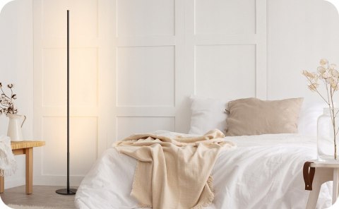 Lampa podłogowa Nowoczesna zintegrowane źródło LED 19 W szary 2 SZTUKI