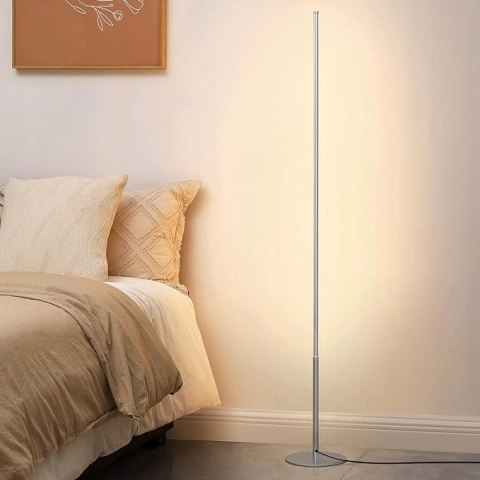 Lampa podłogowa Nowoczesna zintegrowane źródło LED 19 W szary 2 SZTUKI