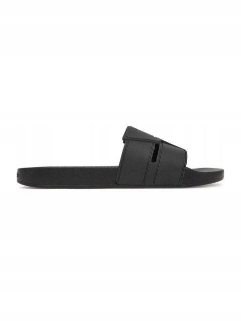 Męskie Klapki Santorini Pool Slide Double Calvin Klein Czarny 43 HM0HM01752