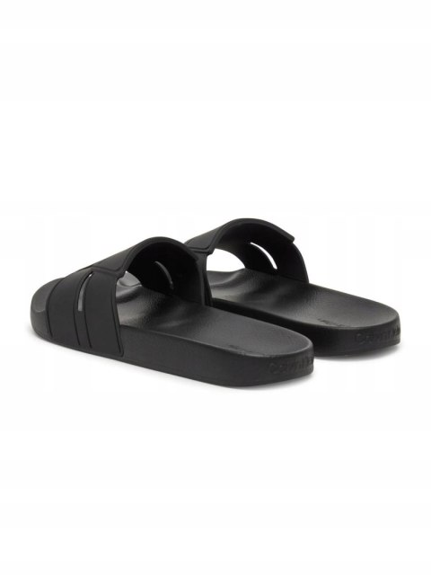 Męskie Klapki Santorini Pool Slide Double Calvin Klein Czarny 43 HM0HM01752