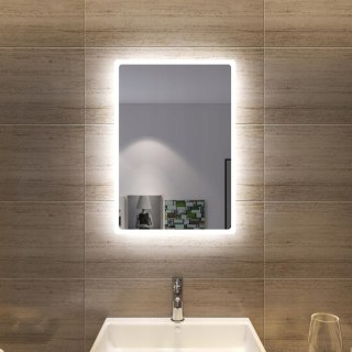 SONNI lustro łazienkowe 80 x 60 cm z energooszczędnym oświetleniem LED