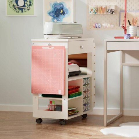 Stół Organizer z Uchwytem na Rolki craft mobilna szafka