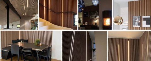 Dimmowalna taśma LED do paneli akustycznych Czujnik dotykowy 6 x 90 cm