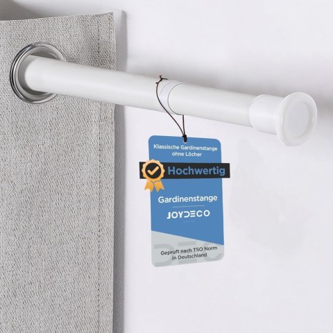 Drążek teleskopowy rozporowy 200-360 cm biały 32 mm, bez wiercenia