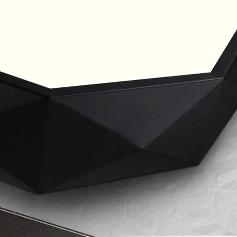 Lampa Sufitowa Plafon Diamond Glamour Czarny Tkaninowa 40 cm z pilotem