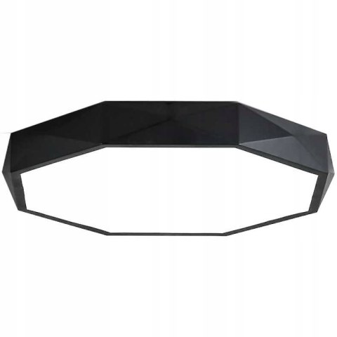 Lampa Sufitowa Plafon Diamond Glamour Czarny Tkaninowa 40 cm z pilotem