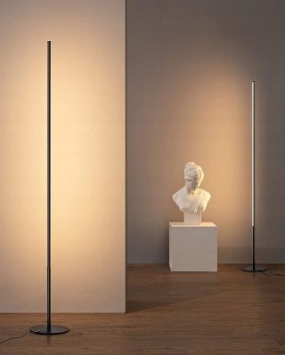 Lampa podłogowa Nowoczesna zintegrowane źródło LED 19 W szary 2 SZTUKI