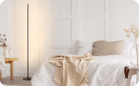 Lampa podłogowa Nowoczesna zintegrowane źródło LED 19 W szary 2 SZTUKI