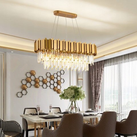 Lampa wisząca Iluminar elumeny 8 -punkty światła E14 Brak Kryształków!
