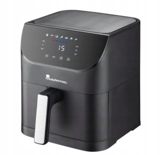 MASTERPRO Nowoczesna stylowa frytkownica cyfrowa air fryer czarna 6L