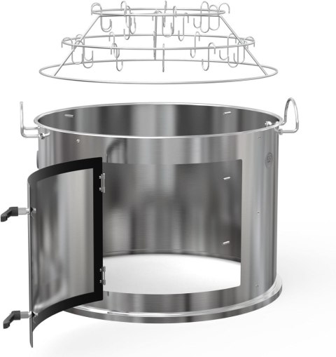 Onlyfire Wędzarnia komora do palenia ze stali nierdzewnej do Weber 57 cm