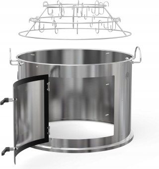 Onlyfire Wędzarnia komora do palenia ze stali nierdzewnej do Weber 57 cm