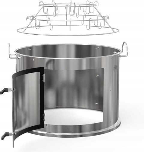 Onlyfire Wędzarnia komora do palenia ze stali nierdzewnej do Weber 57 cm