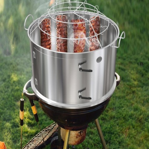 Onlyfire Wędzarnia komora do palenia ze stali nierdzewnej do Weber 57 cm