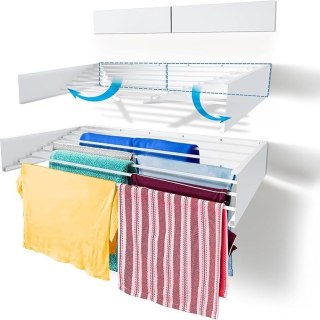 Step Up Suszarka do prania wewnątrz lub na zewnątrz 120 cm Biała P480