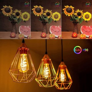 Żarówka LED E27 Edison 1800K Moc 4W Nieściemnialna Zestaw 4szt
