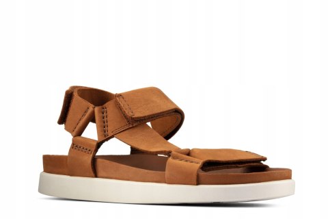 CLARKS MĘSKIE SANDAŁY BRĄZOWE SKÓRZANE 46