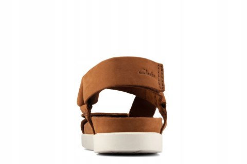CLARKS MĘSKIE SANDAŁY BRĄZOWE SKÓRZANE 46