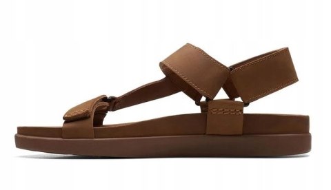 CLARKS MĘSKIE SANDAŁY BRĄZOWE SKÓRZANE 46
