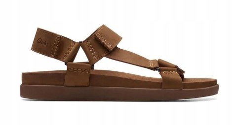 CLARKS MĘSKIE SANDAŁY BRĄZOWE SKÓRZANE 46