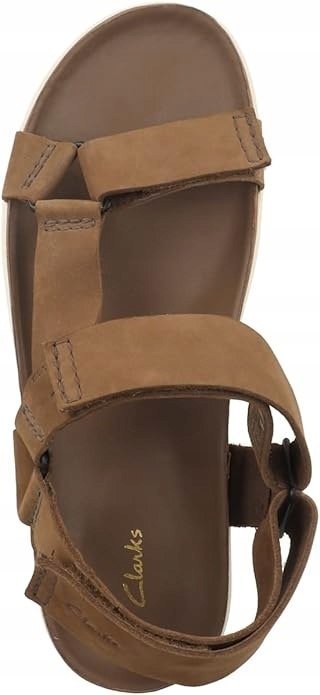 CLARKS MĘSKIE SANDAŁY BRĄZOWE SKÓRZANE 46