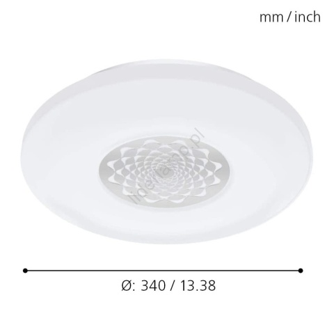 Eglo 33248 - LED RGBW ściemnialna oprawa sufitowa