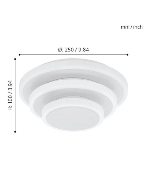 Eglo ELGVERO 98676 plafon ścienno-sufitowy 3x8,6W/LED IP20 3000K