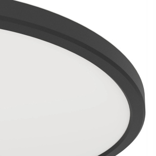 Eglo Plafon Led 30Cm Ip54 3000K Czarny Okrągły