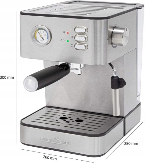 Ekspres przelewowy Profi Cook PC-ES 1209 1,8 l srebrny/szary