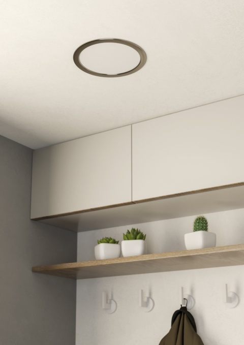 FUEVA 5 Oprawa wpuszczana LED 17W 3000K nikiel 21,6cm