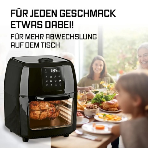 Frytkownica beztłuszczowa GOURMETmaxx XXL 9L 1800W grill rożen