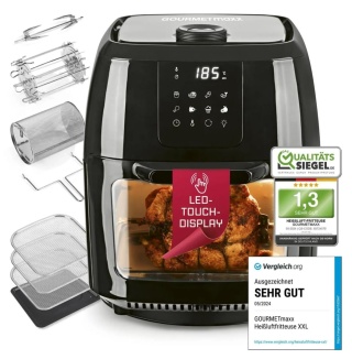 Frytkownica beztłuszczowa GOURMETmaxx XXL 9L 1800W grill rożen