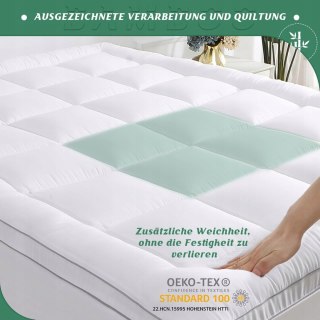 GRT Topper na Materac 150x200 cm Ochraniacz Matratzen Prześcieradło z Gumką