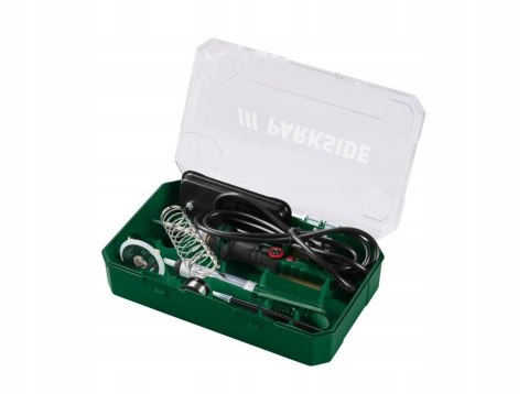 Lutownica PARKSIDE PLK 60 B1, 60 W + 15 akcesoriów w walizce