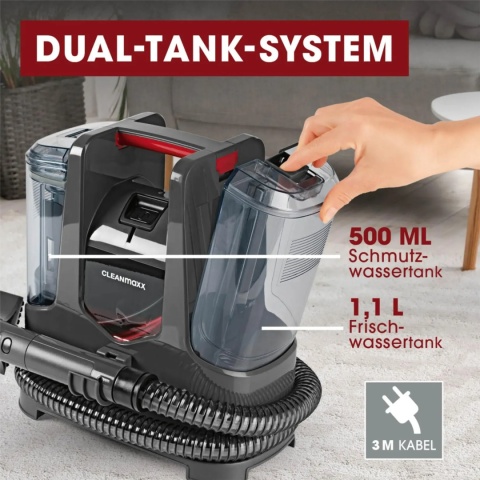 Odkurzacz piorący Cleanmaxx 400 W czarny