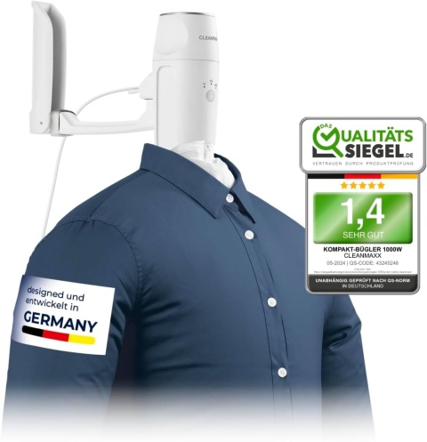 Prasowarka do koszul i bluzek Cleanmaxx, 2 w 1 do suszenia i prasowania