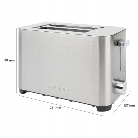 Toster Profi Cook PC-TA 1251 srebrny/szary 850 W